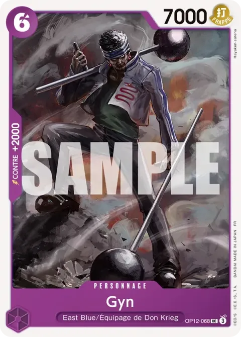 Carte One Piece Gyn OP12-068, extension L’héritage du maître