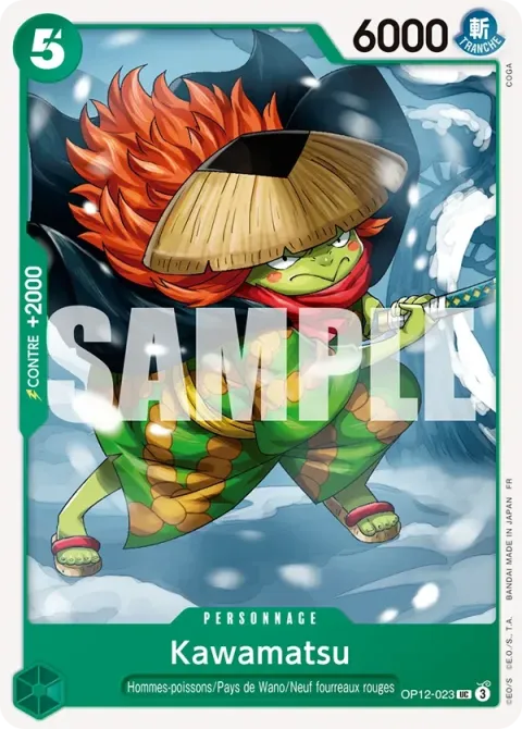 Carte One Piece Kawamatsu OP12-023, extension L’héritage du maître