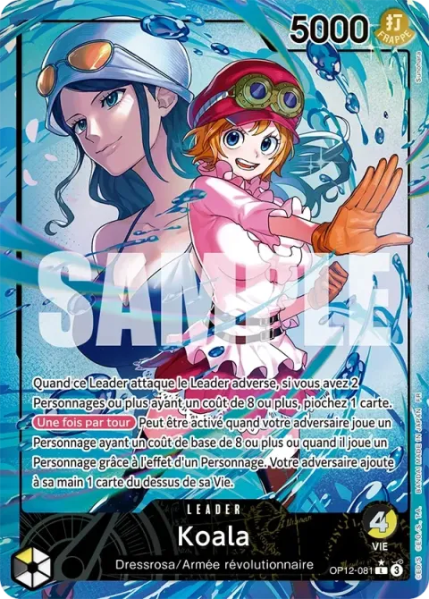 Carte One Piece Koala OP12-081 · parallèle, extension L’héritage du maître