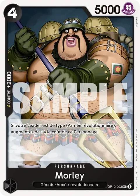 Carte One Piece Morley OP12-093, extension L’héritage du maître