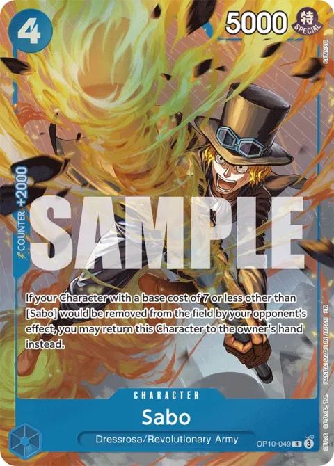 Carte One Piece Sabo OP10-049 · parallèle, extension L’héritage du maître