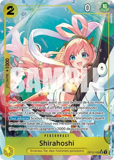 Carte One Piece Shirahoshi OP12-102 · parallèle, extension L’héritage du maître