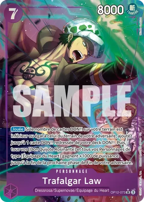 Carte One Piece Trafalgar Law OP12-073 · parallèle, extension L’héritage du maître