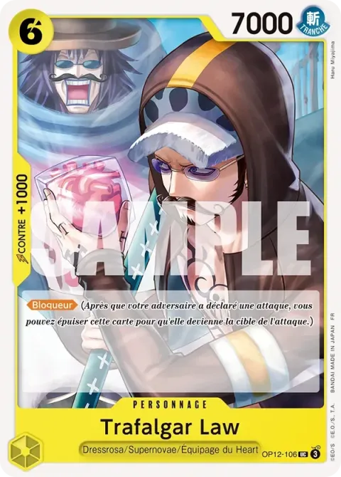 Carte One Piece Trafalgar Law OP12-106, extension L’héritage du maître