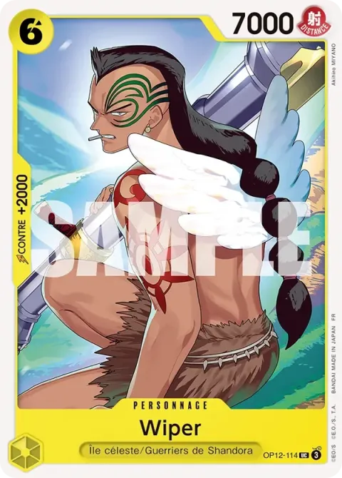 Carte One Piece Wiper OP12-114, extension L’héritage du maître