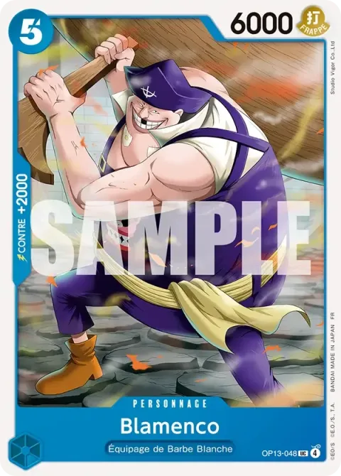 Carte One Piece Blamenco OP13-048, extension Successeurs