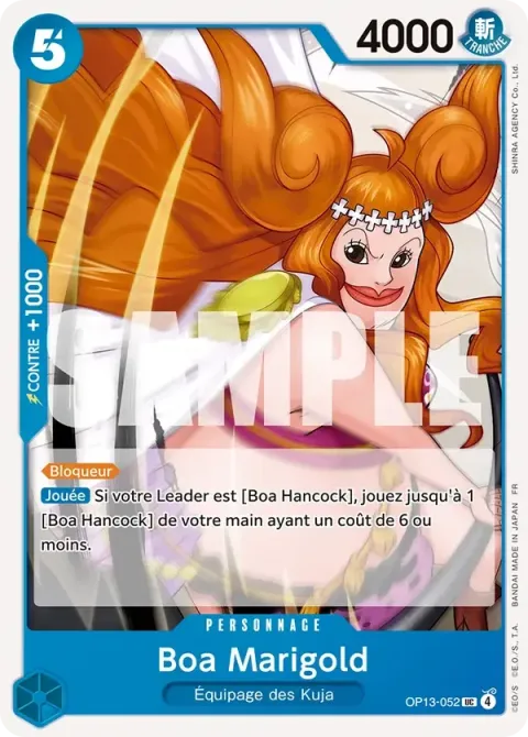 Carte One Piece Boa Marigold OP13-052, extension Successeurs