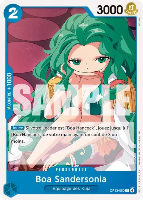 Carte One Piece Boa Sandersonia OP13-050, extension Successeurs