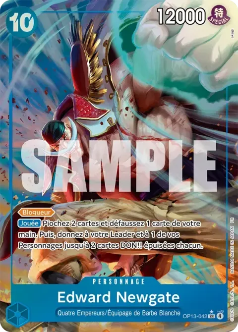 Carte One Piece Edward Newgate OP13-042 · parallèle, extension Successeurs