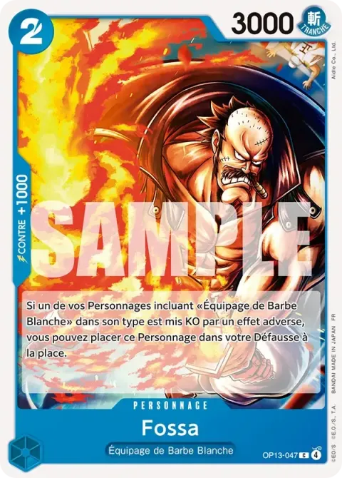 Carte One Piece Fossa OP13-047, extension Successeurs