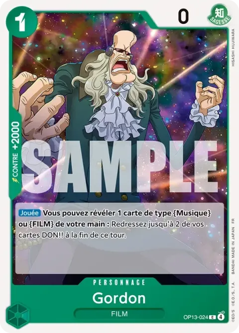 Carte One Piece Gordon OP13-024, extension Successeurs