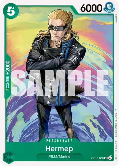 Carte One Piece Hermep OP13-036, extension Successeurs