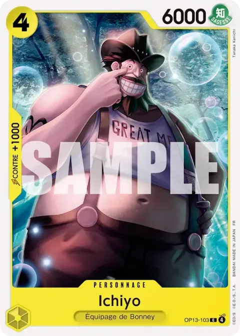 Carte One Piece Ichiyo OP13-103, extension Successeurs