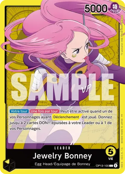 Carte One Piece Jewelry Bonney OP13-100, extension Successeurs
