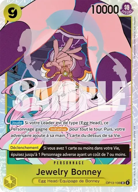 Carte One Piece Jewelry Bonney OP13-108, extension Successeurs