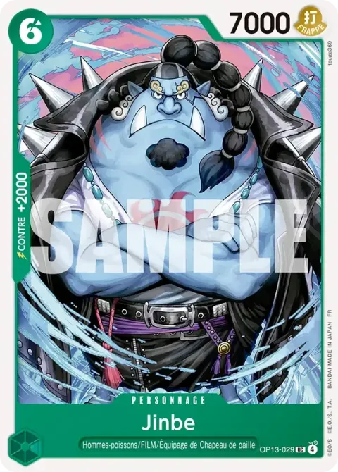 Carte One Piece Jinbe OP13-029, extension Successeurs