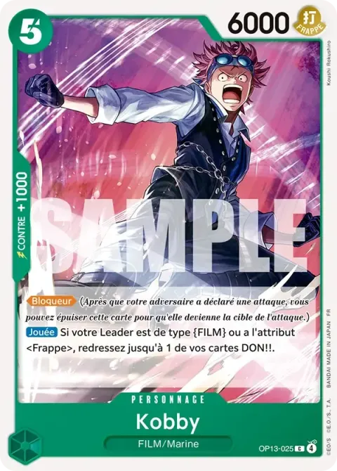 Carte One Piece Kobby OP13-025, extension Successeurs