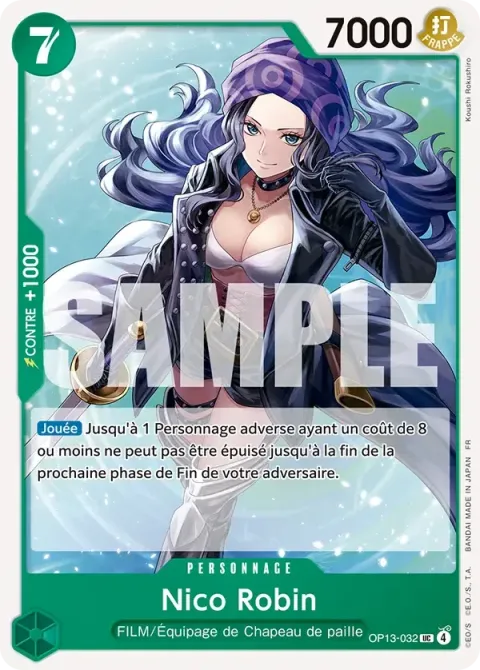 Carte One Piece Nico Robin OP13-032, extension Successeurs
