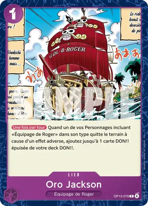 Carte One Piece Oro Jackson OP13-078, extension Successeurs