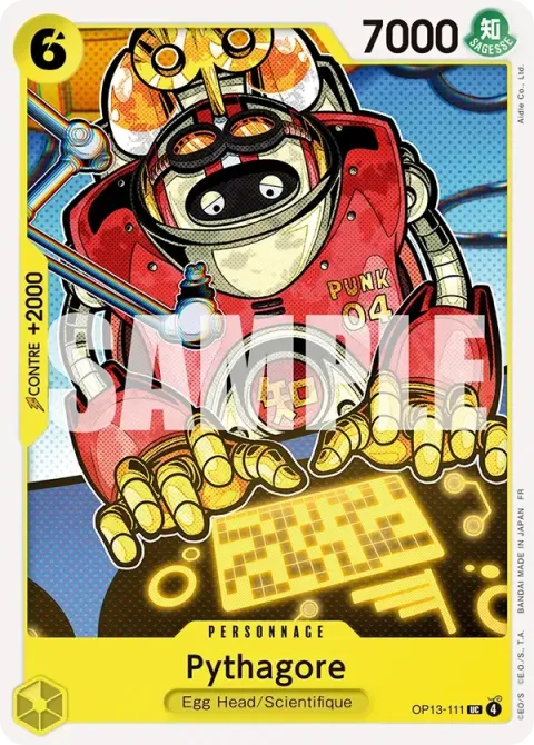 Carte One Piece Pythagore OP13-111, extension Successeurs