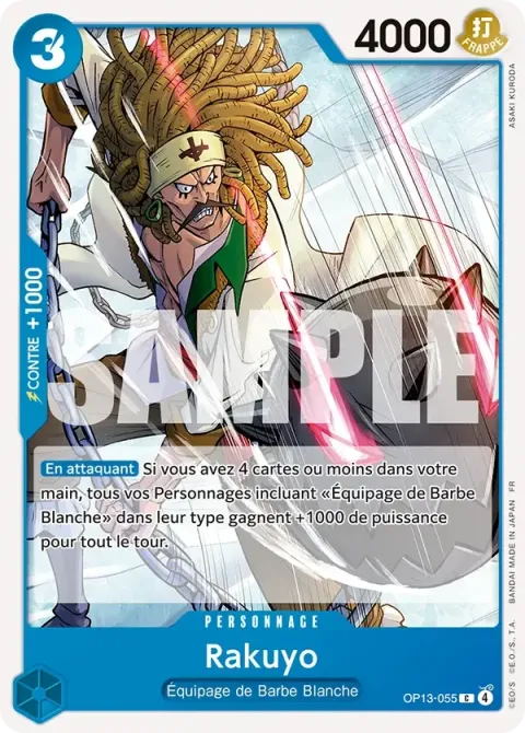 Carte One Piece Rakuyo OP13-055, extension Successeurs