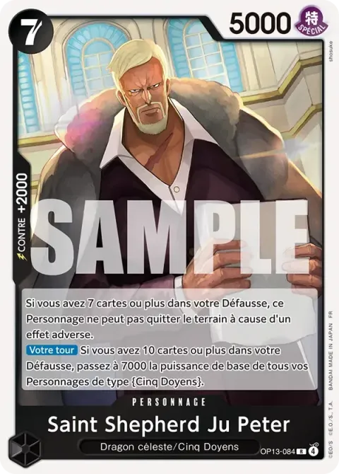 Carte One Piece Saint Shepherd Ju Peter OP13-084, extension Successeurs