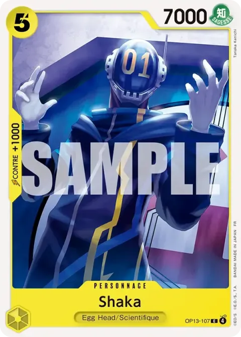 Carte One Piece Shaka OP13-107, extension Successeurs