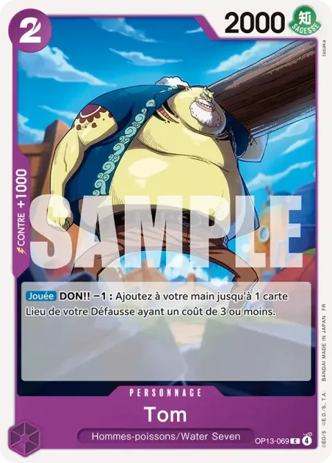 Carte One Piece Tom OP13-069, extension Successeurs
