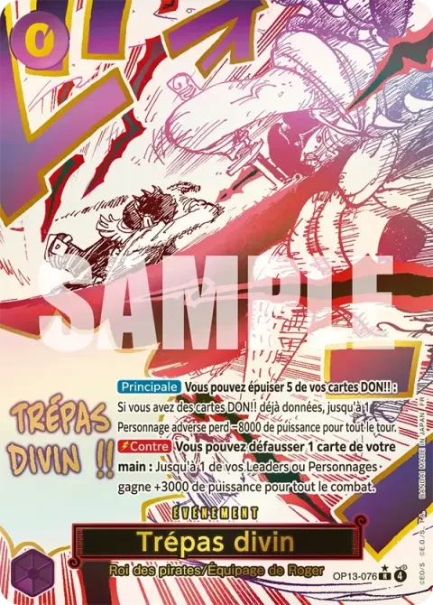 Carte One Piece Trépas divin OP13-076 · parallèle, extension Successeurs