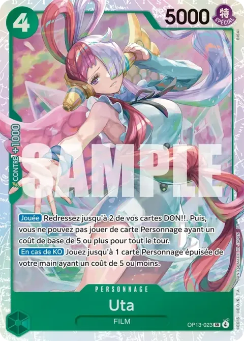 Carte One Piece Uta OP13-023, extension Successeurs