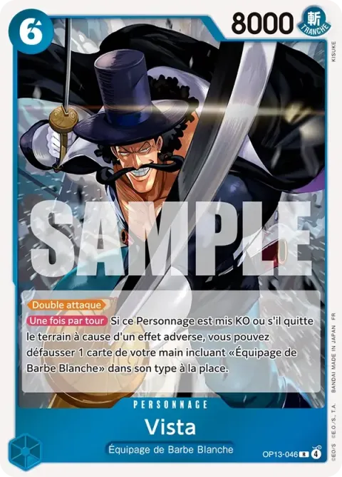 Carte One Piece Vista OP13-046, extension Successeurs