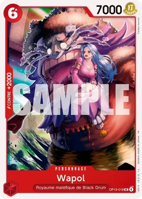 Carte One Piece Wapol OP13-018, extension Successeurs