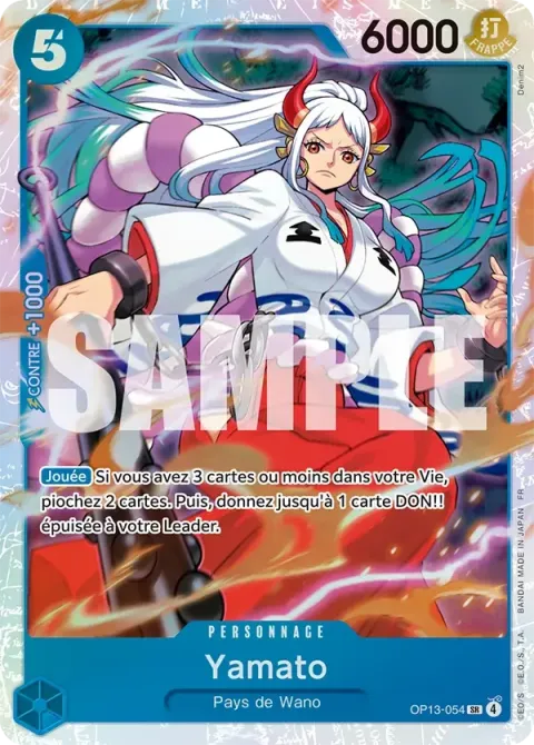 Carte One Piece Yamato OP13-054, extension Successeurs