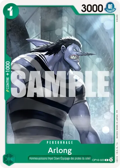 Carte One Piece Arlong OP16-023, extension L’heure de la bataille décisive