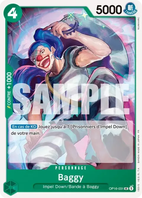 Carte One Piece Baggy OP16-031, extension L’heure de la bataille décisive