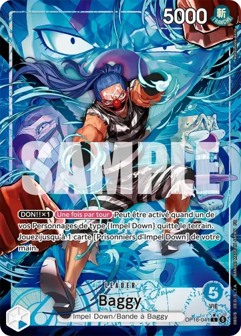 Carte One Piece Baggy OP16-041 · parallèle, extension L’heure de la bataille décisive