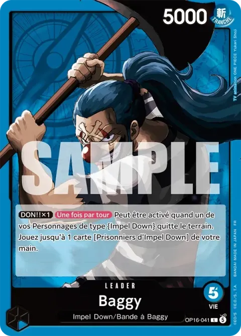 Carte One Piece Baggy OP16-041, extension L’heure de la bataille décisive
