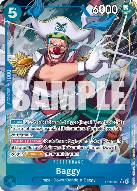 Carte One Piece Baggy OP16-048 · parallèle, extension L’heure de la bataille décisive
