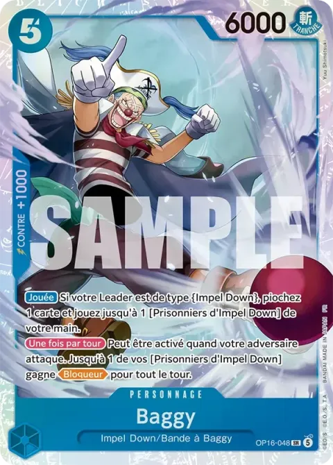Carte One Piece Baggy OP16-048, extension L’heure de la bataille décisive