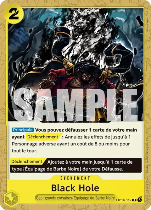 Carte One Piece Black Hole OP16-117, extension L’heure de la bataille décisive
