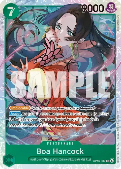 Carte One Piece Boa Hancock OP16-032, extension L’heure de la bataille décisive