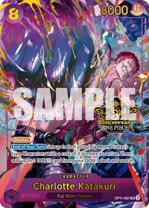 Carte One Piece Charlotte Katakuri OP11-067 · parallèle 2, extension L’heure de la bataille décisive