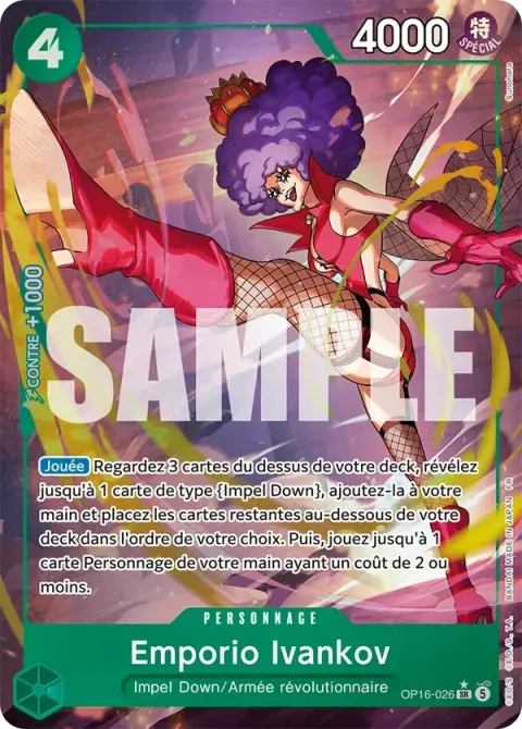 Carte One Piece Emporio Ivankov OP16-026 · parallèle, extension L’heure de la bataille décisive