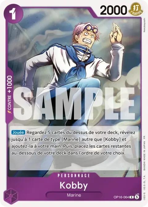 Carte One Piece Kobby OP16-064, extension L’heure de la bataille décisive