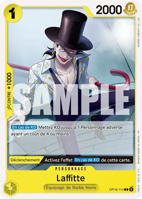 Carte One Piece Laffitte OP16-114, extension L’heure de la bataille décisive