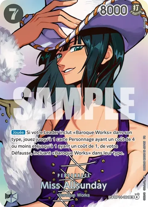 Carte One Piece Miss Allsunday OP14-084 · parallèle 2, extension L’heure de la bataille décisive