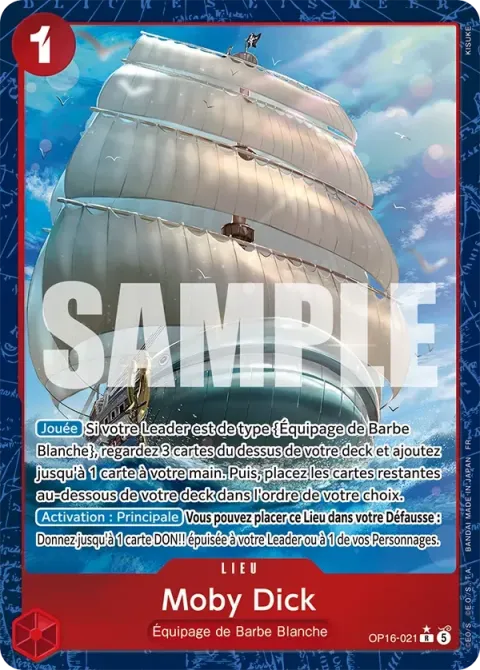 Carte One Piece Moby Dick OP16-021 · parallèle, extension L’heure de la bataille décisive