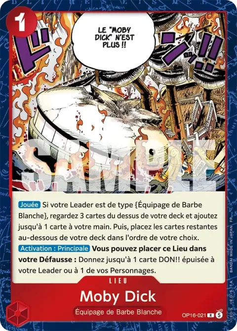 Carte One Piece Moby Dick OP16-021, extension L’heure de la bataille décisive