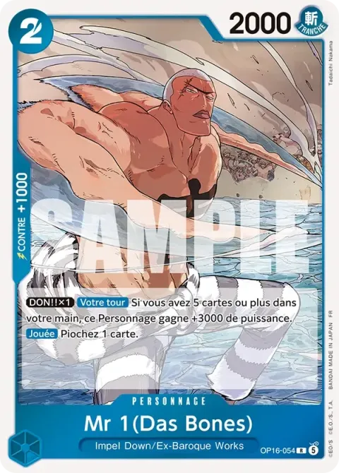 Carte One Piece Mr 1(Das Bones) OP16-054, extension L’heure de la bataille décisive