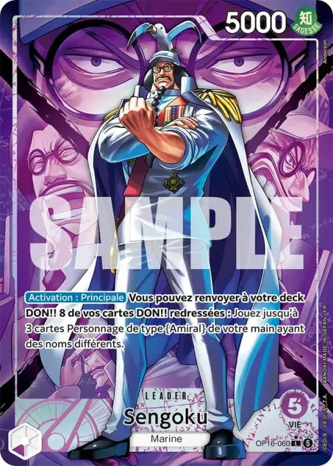 Carte One Piece Sengoku OP16-060 · parallèle, extension L’heure de la bataille décisive
